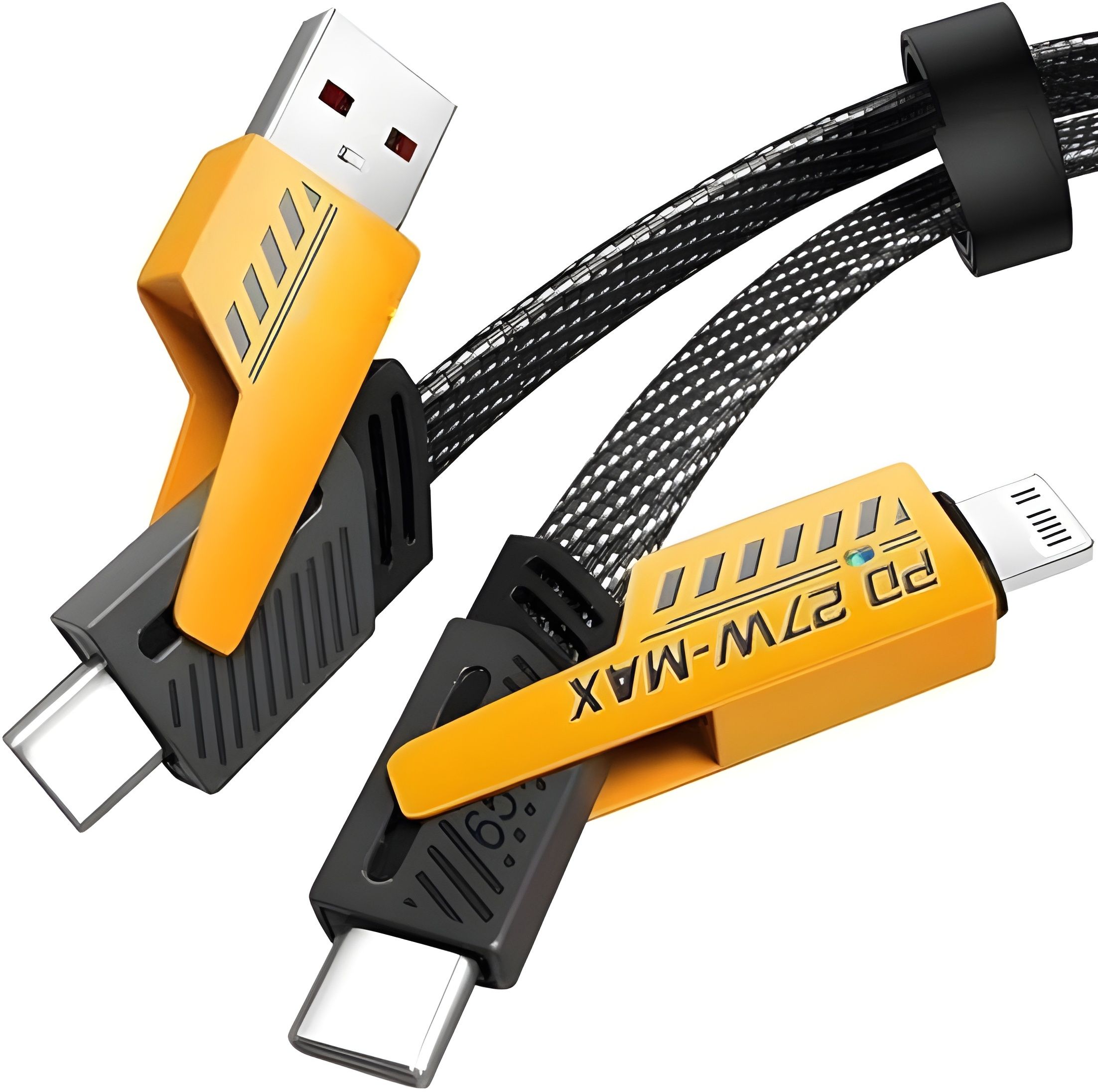 Fast Charging & Data Cable (USB-A / Type-C to Lightning & Type-C)