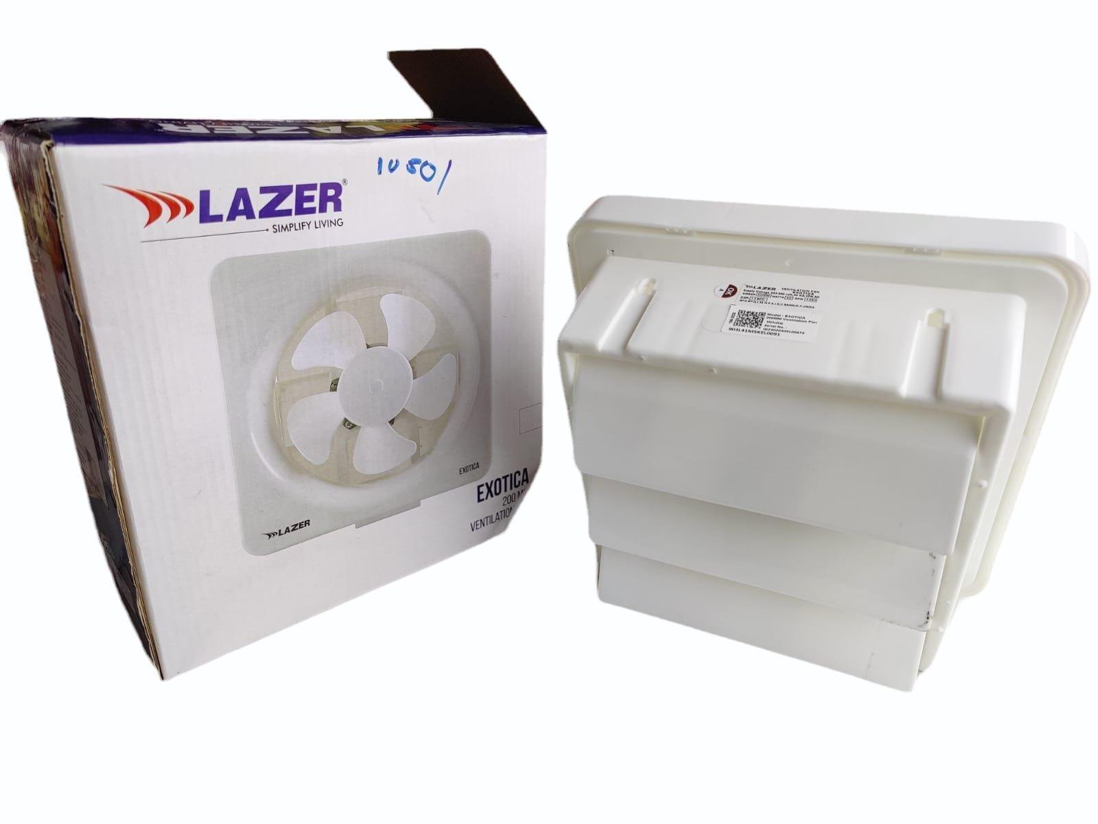 Lazer Exotica NS 250mm Ventilation Fan | 45W Exhaust Fan (White)