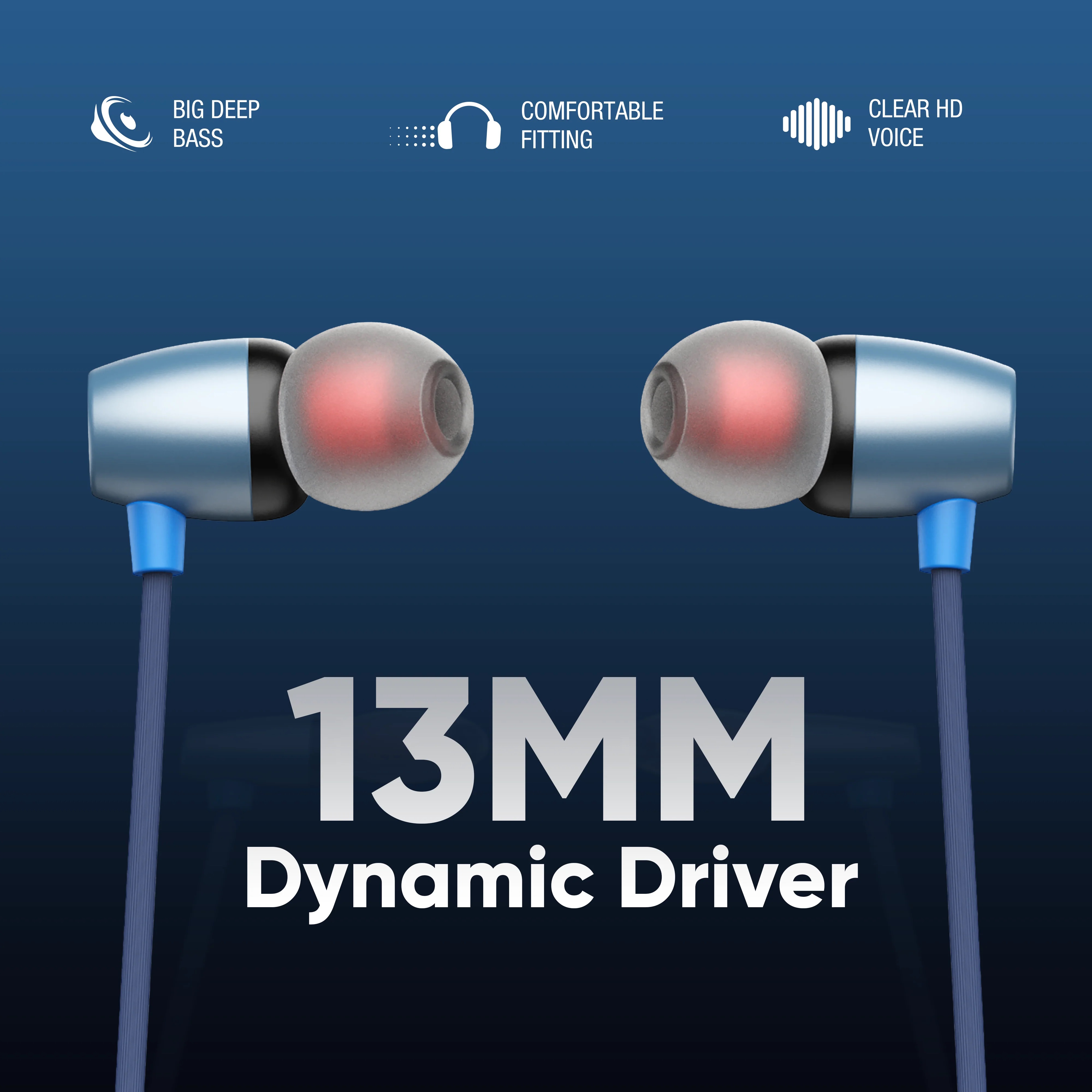 Robotek Surya Plus Wireless Neckband with 50H Playtime, Bluetooth 5.4, Type-C Fast Charging & Deep Bass