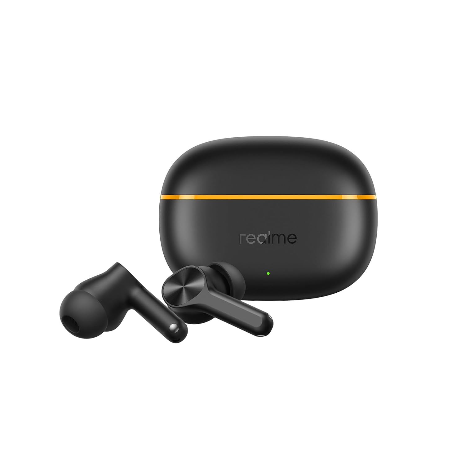 Realme Buds T200 Lite TWS Earbuds with AI ENC, Deep Bass, Low Latency & Fast Charging (Volt Black)